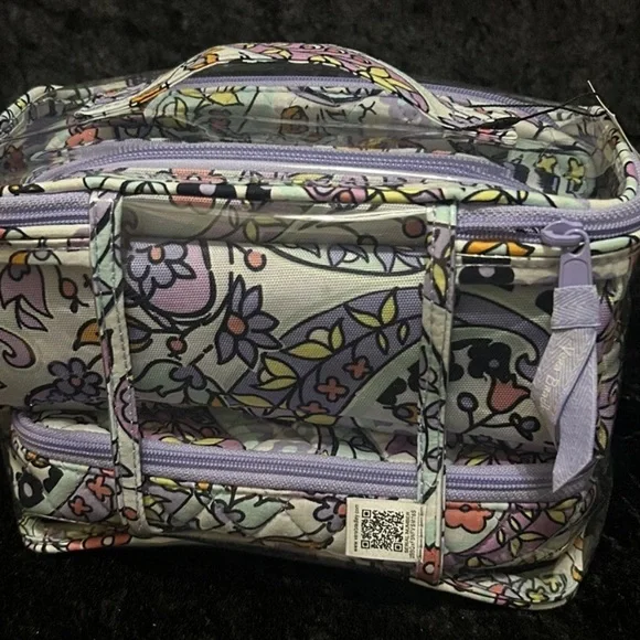 Vera Bradley 3 Pc Cosmetic Cases Set Organizer Makeup Bag - Picture 2 of 5